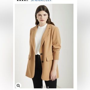 Eloquii 365 Suit Long Tailored Blazer